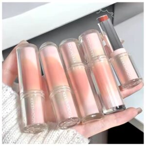 رژلب سبک و ابریشمی جامد KeKe Mood مدل Ling Guang با رنگ زنده و پوشش یکدست روی لب‌ها