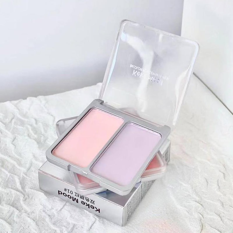 رژگونه دو رنگ Keke Mood مدل Bicolor Powder Blusher با بافت پودری و جلوه طبیعی
