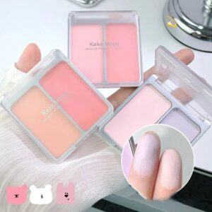 رژگونه دو رنگ Keke Mood مدل Bicolor Powder Blusher با بافت پودری و جلوه طبیعی