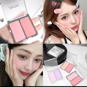رژگونه دو رنگ Keke Mood مدل Bicolor Powder Blusher با بافت پودری و جلوه طبیعی