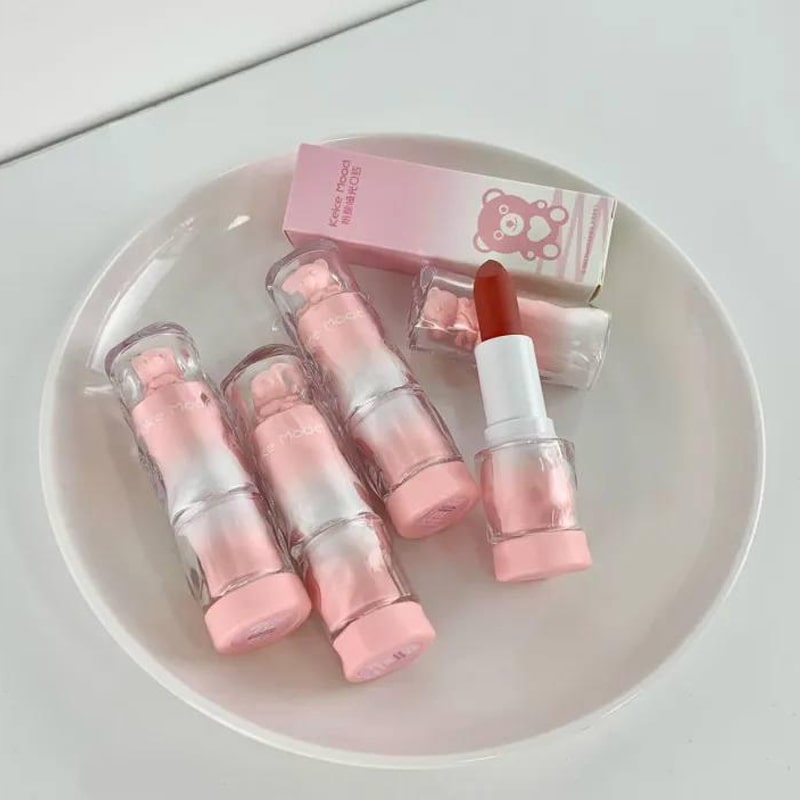 خرید رژ لب مات KEKE MOOD مدل Pink Bear | رژ لب مخملی و ماندگار
