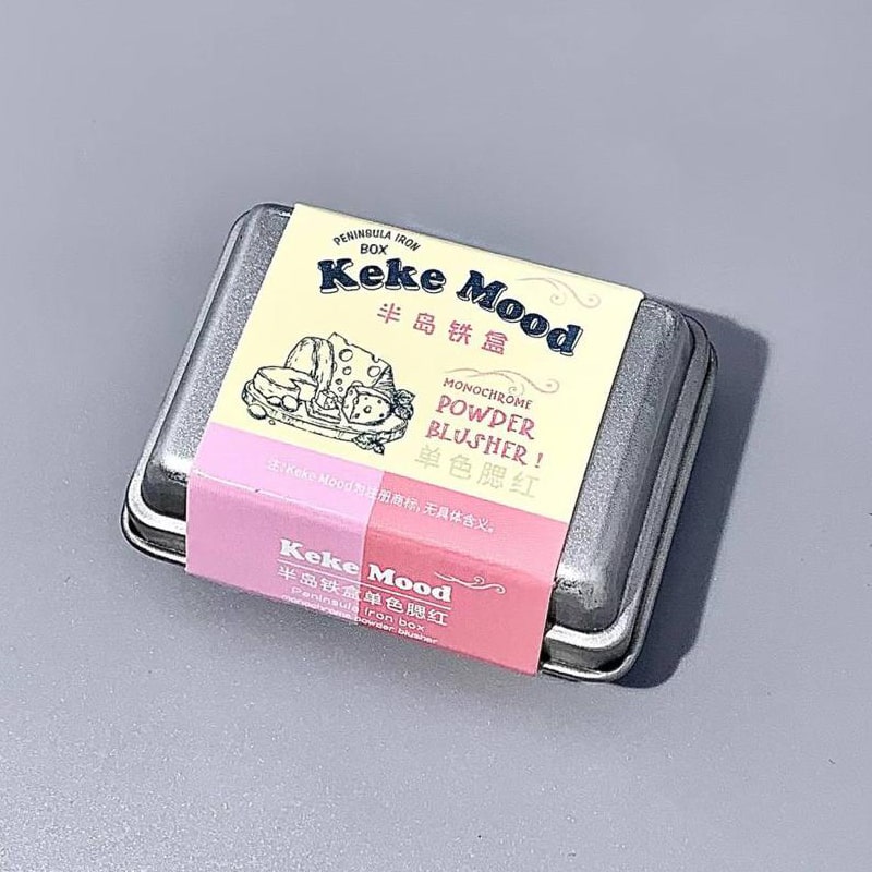 رژگونه فلزی Keke Mood مدل Peninsula IRON Box با بافت پودری نرم و جلوه طبیعی