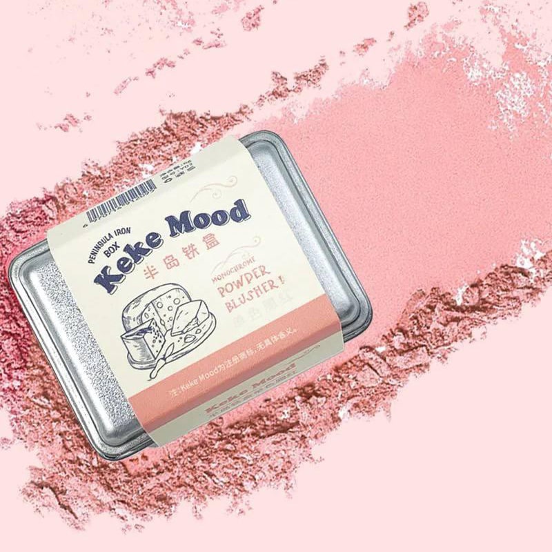 رژگونه فلزی Keke Mood مدل Peninsula IRON Box با بافت پودری نرم و جلوه طبیعی