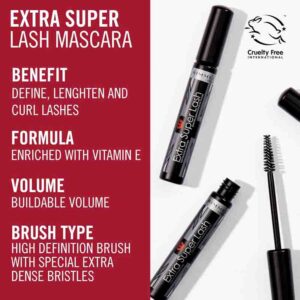 109 ریمل حجم‌دهنده Rimmel London Extra Super Lash, Black Black - 8ml