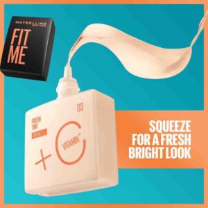110 کرم پودر و ضدآفتاب Maybelline Fit Me Fresh Tint SPF 50 with Vitamin C – شماره 02