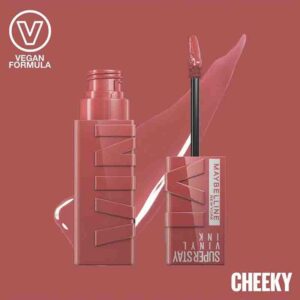 114 رژ لب مایع مات Maybelline Super Stay Vinyl Ink 35 Cheeky