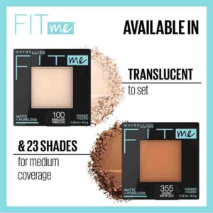 133 پنکک ماتکننده Maybelline Fit Me Matte + Poreless Pressed Powder – Coconut