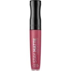 68 رژ لب مایع مات Rimmel Stay Matte – شماره 210 Rose and Shine (5.5ml)
