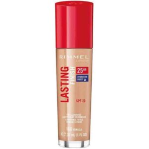 78 کرم‌پودر Rimmel Lasting Finish 25HR – شماره 160 Vanilla (30ml)