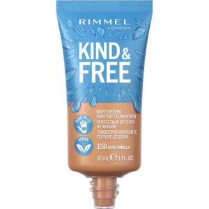 83 کرمپودر Rimmel Kind & Free Skin Tint – شماره 150 Rose Vanilla (30ml)