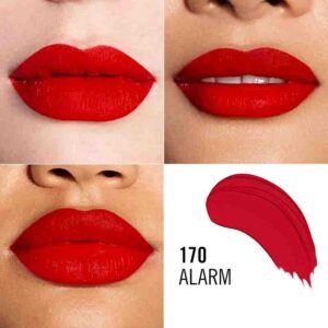 رژ لب Rimmel London Lasting Finish 170 Alarm – ساتن براق و ماندگار