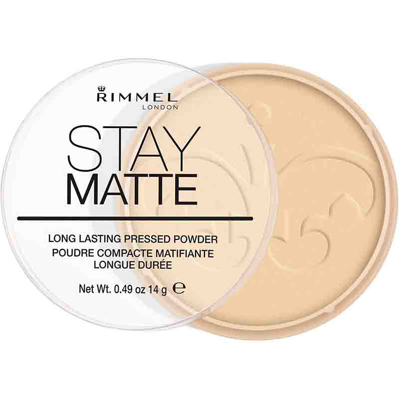 پودر فشرده مات کننده Rimmel London مدل Transparent