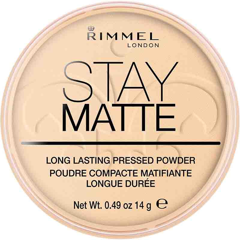 پودر فشرده Rimmel London Stay Matte Pressed Powder – 01 Transparent